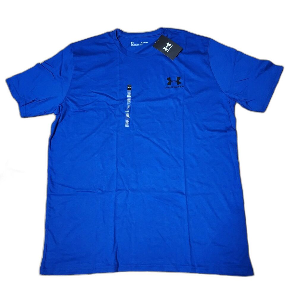 Under Armour Men’s XL Blue Short Sleeve Logo T‑Shirt Loose Fit